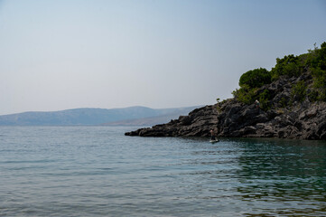 Rocky coast by the Adriatic Sea