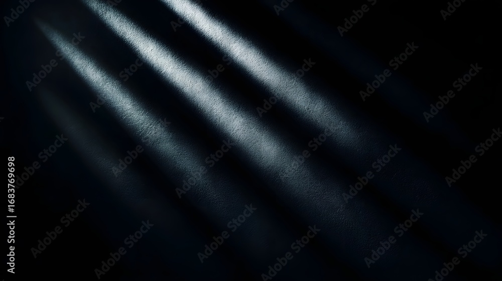 Aufkleber abstract diagonal light rays illuminate a textured dark background creating striking patterns and a 