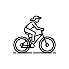 Icon of a person riding a bicycle