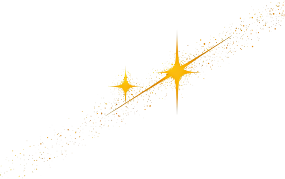 Diagonal burst of glowing, textured particles against a black background