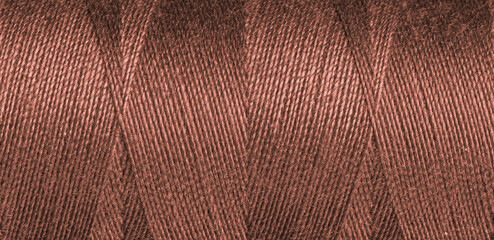 Brown sewing thread texture
