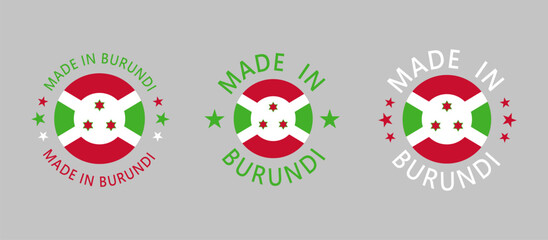 Fototapeta premium Burundi stamp set 2