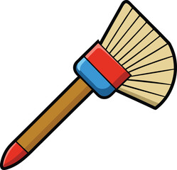 Brush isolated on transparent background