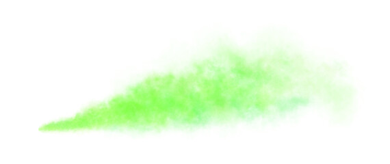 Realistic green glowing fog or toxic smoke on transparent background, template or mockup of magical mist or chemical vapor cloud. Perfect for game effects, fantasy scenes, or sci fi projects © Nanotrillion