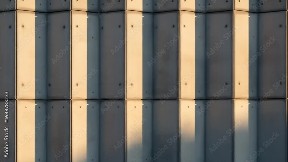 Poster abstract gray concrete wall with geometric panel design architectural textured background with moder
