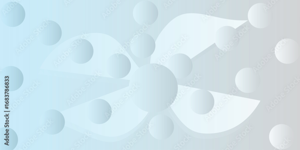 Poster abstract modern background featuring a digital wave made of glowing dots over a dark blue theme idea