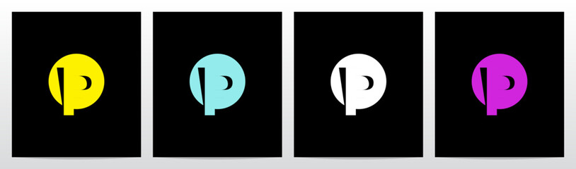 Spotlight On Letter Casting a Shadow Initial Logo Design P