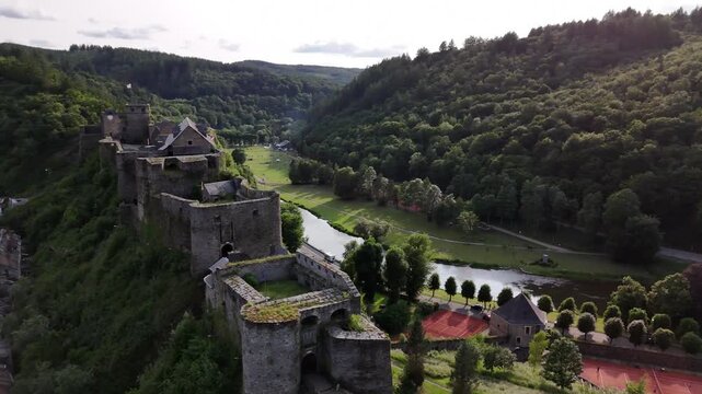 Discover bouillon castle in the enchanting ardennes during summer