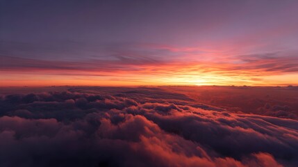 sunset over the mountains