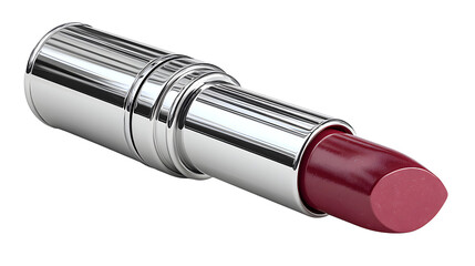 Red lipstick tube isolated on transparent background