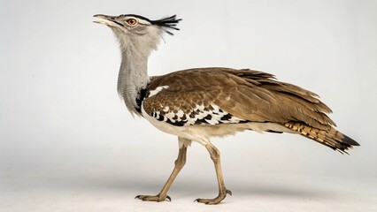 Kori Bustard on studio background