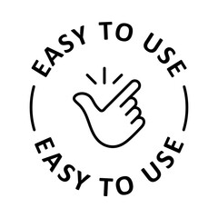 Easy to Use Icon | Intuitive Design Vector | Minimal UI Symbol
