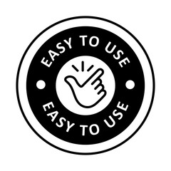 Easy to Use Icon | Quick Setup Vector | User Friendly Design