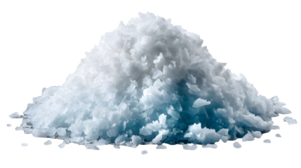 Crushed Ice Pile isolated on transparent background