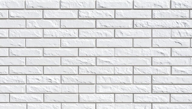 White brick wall texture
