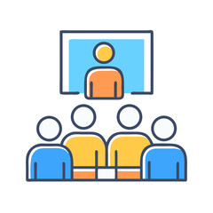 Online meeting and communication with business team members