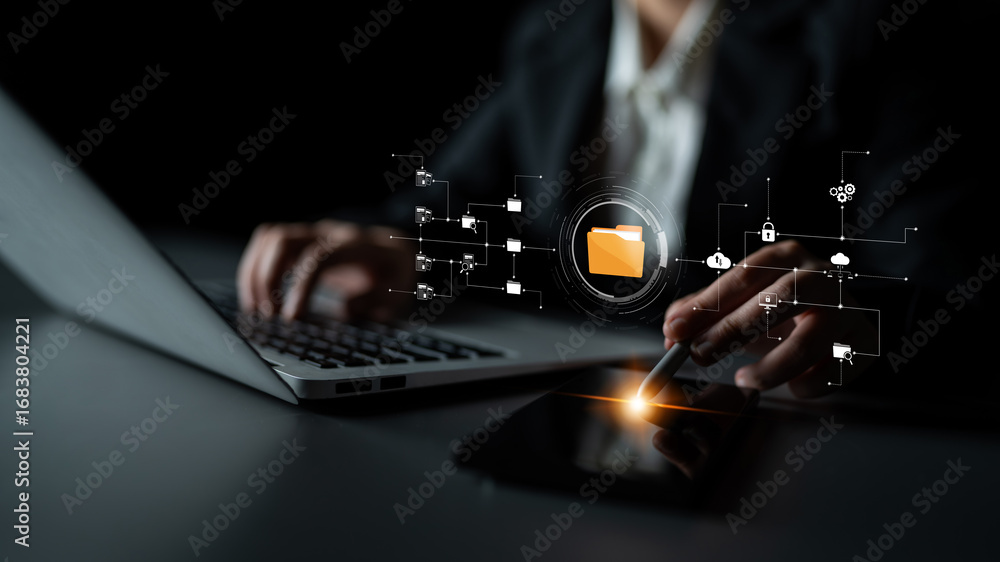 Poster digital folder systems enhance file organization, secure cloud access, and structured document workf