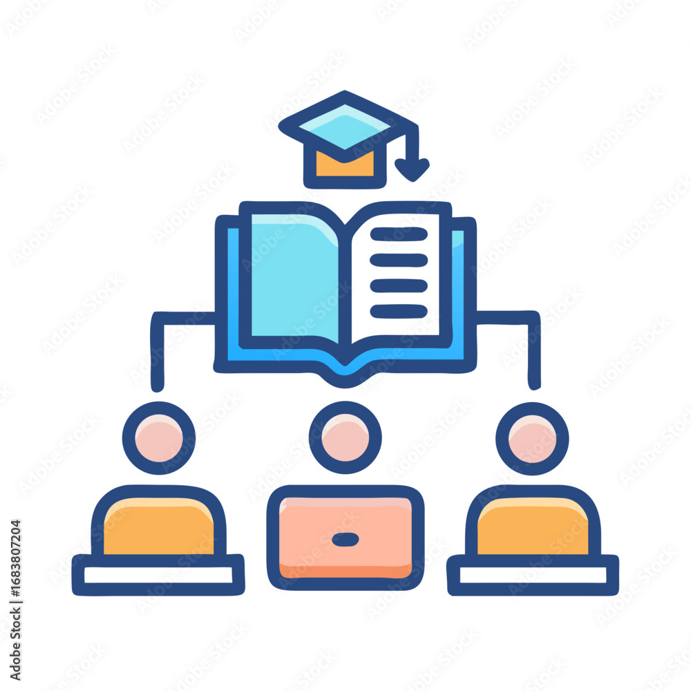 Poster connected learning and knowledge sharing between students and educators