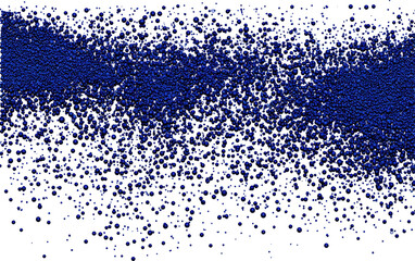 Deep indigo, dense cluster of tiny, textured shapes, creating a textured, cosmic-like effect