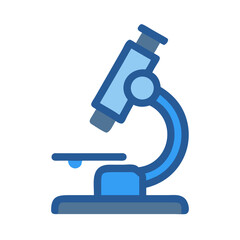 Microscope illustration on black background for science education resource