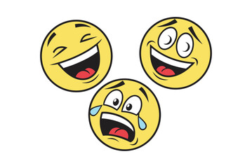 Emoji big set. Vector