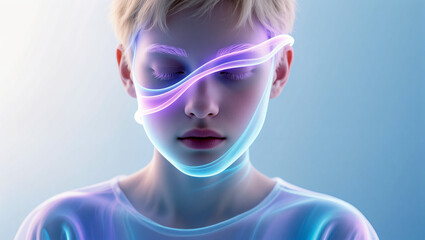 Digital beings merge reality and imagination in futuristic exploration © aviavlad