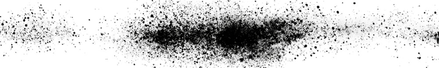 Abstract grayscale image of a textured, granular field.  A large, irregular mass of speckled light and dark gray tones sprawls across the image, appearing like fragmented particles or dust