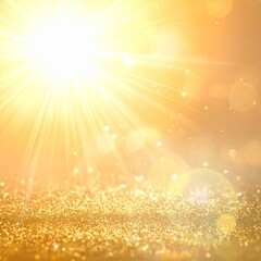 abstract background with golden bokeh