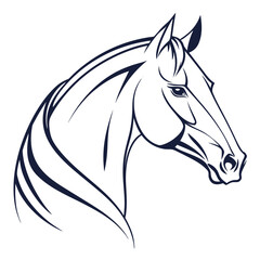 Horse Head Outline 1