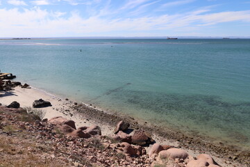gorgeous beach view in la paz mexico