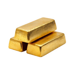 Three gold bars stacked