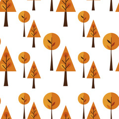 autumn leaves seamless pattern