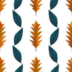autumn leaves seamless pattern