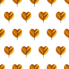 autumn leaves seamless pattern