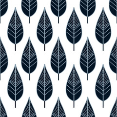 autumn leaves seamless pattern