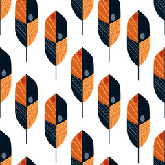 autumn leaves seamless pattern