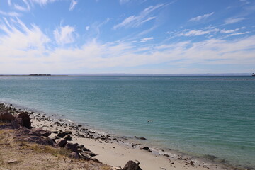 gorgeous beach view in la paz mexico