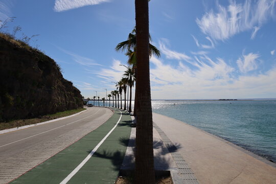 gorgeous beach view in la paz mexico