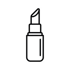 Simple outline drawing of a lipstick tube