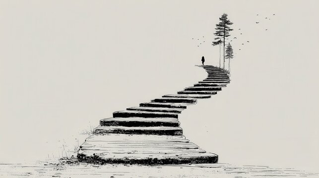 Journey of personal growth: climbing the path to enlightenment