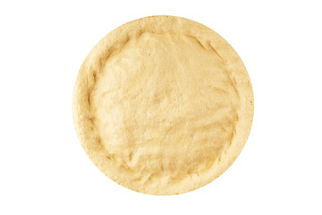 Raw pizza dough making pizza base tasty snack fresh delicious gourmet food background on the table rustic top view copy space