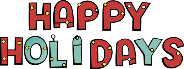 Happy Holidays T-shirt design
