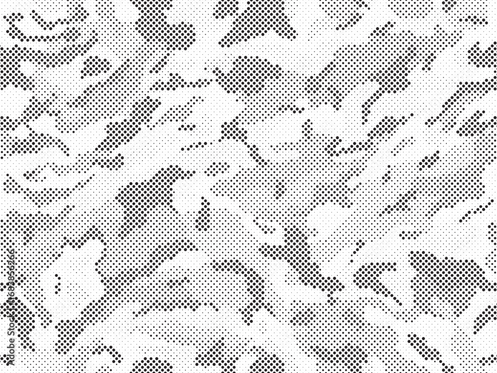 Poster camouflage seamless pattern gray. abstract camo. modern texture. print on fabric on clothes. vector 