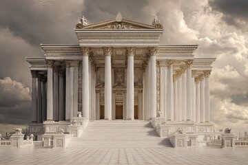 Obraz premium unique architecture of temple