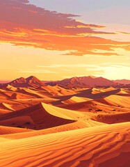 Naklejka premium sunrise in mountains