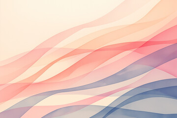 Abstract Background with Flowing Pastel Waves