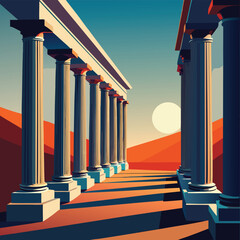 ancient greek columns