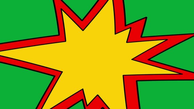 Burst explosion transition animation | Green screen effect