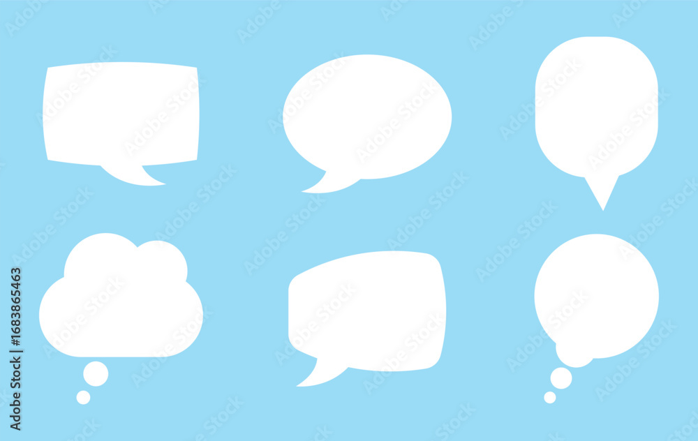 Poster chat glyph icon. message icon set. speech bubble sign. chat message glyph icon. conversation symbol.