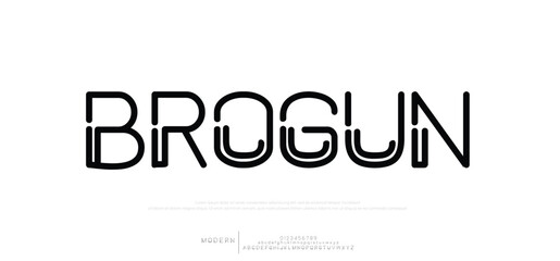 Luxury minimalist alphabet display font vector. Elegant typeface